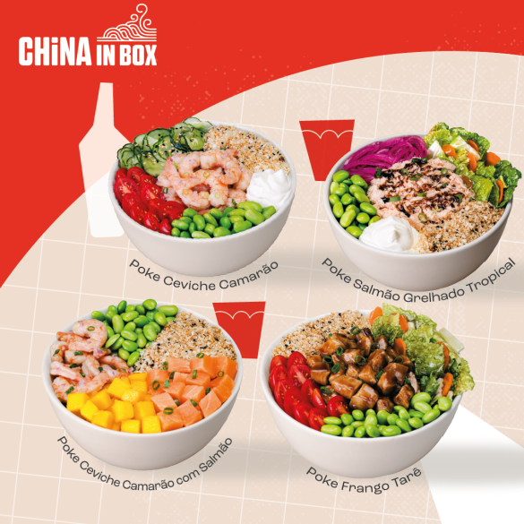 China In Box expande cardápio com lançamento de novos sabores de Poke