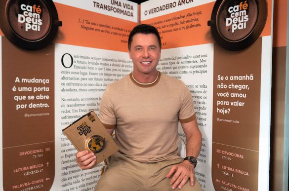 Junior Rostirola confirma presença na Bienal do Livro Rio 2025 com “Café com Deus Pai”