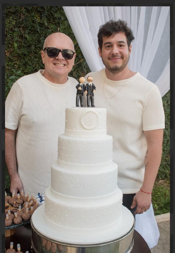 Chico Vartulli e o marido Júlio Alberto