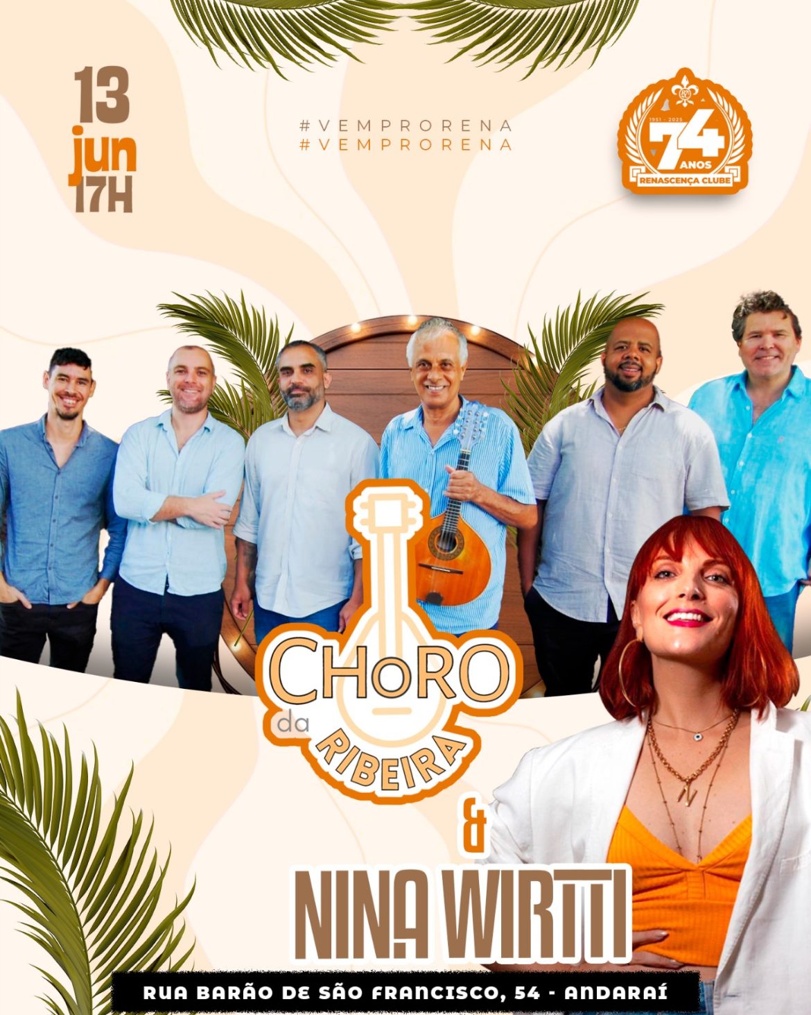 Choro da Ribeira no Dia de Santo Antônio no Renascença Clube