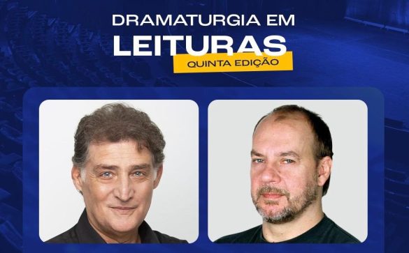 Giuseppe Oristânio e Paulo César Grande se encontram em cena no projeto Dramaturgia em Leituras no Teatro Adolpho Bloch