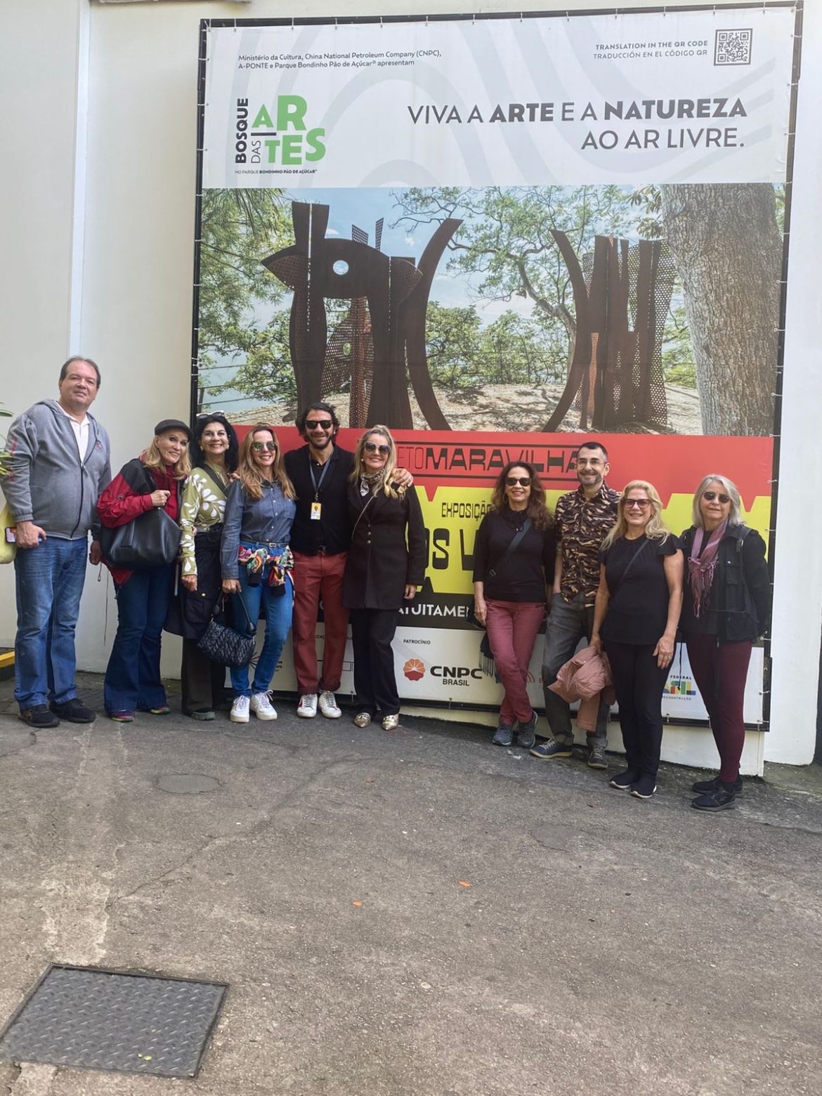 O grupo no final da visita
