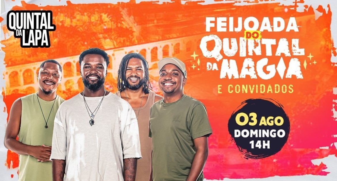 Quintal da Magia estreia feijoada oficial no Quintal da Lapa com Grupo Clareou e Amanda Amado