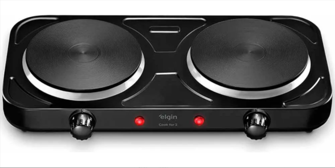 Cooktop Elétrico Elgin 2 Bocas Preto