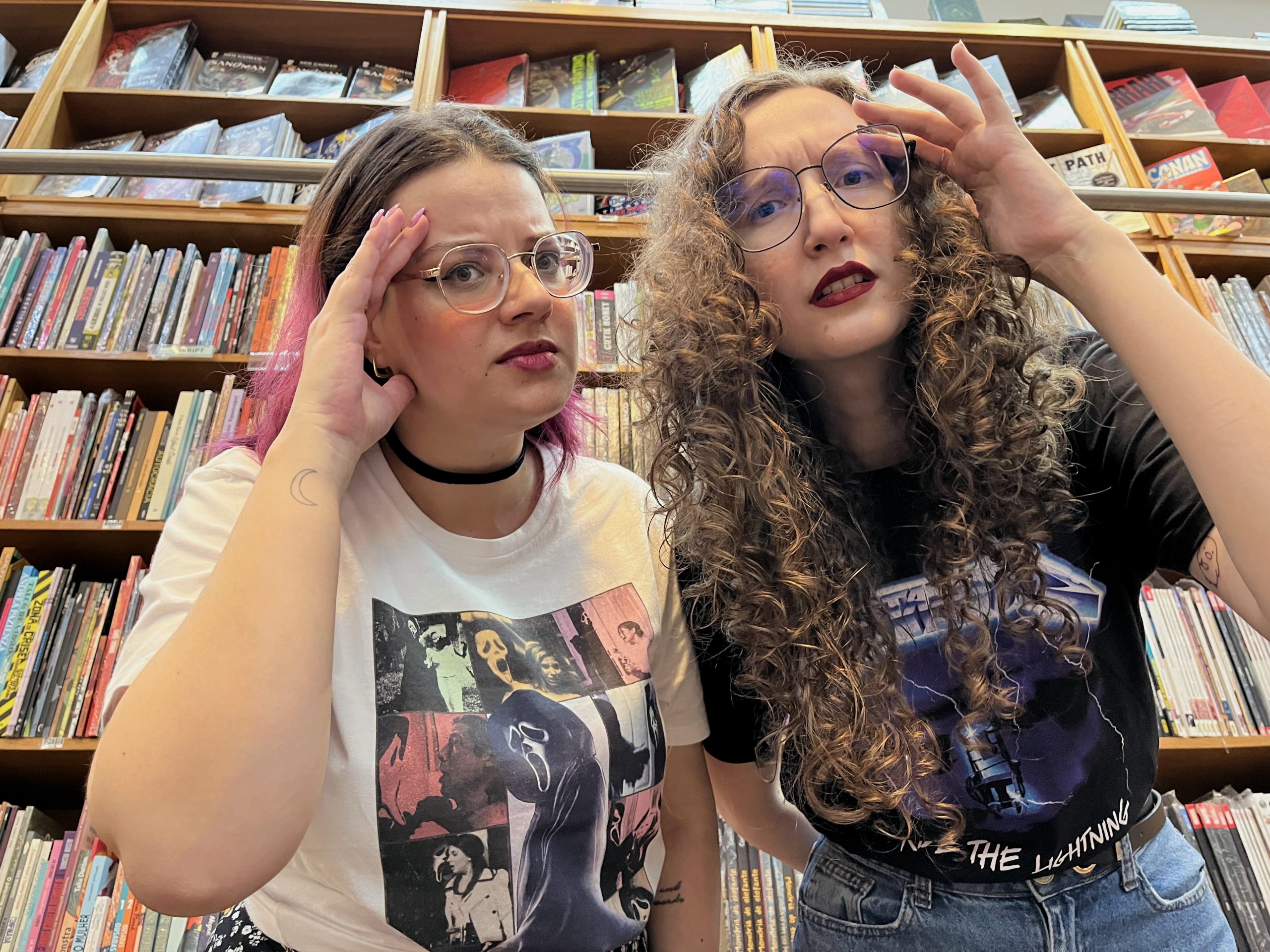 Bianca da Silva e Denise Flaibam