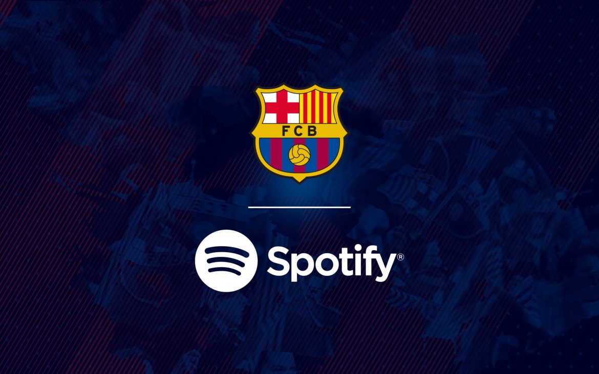 Barcelona tenta elevar contrato com Spotify para € 120 milhões anuais