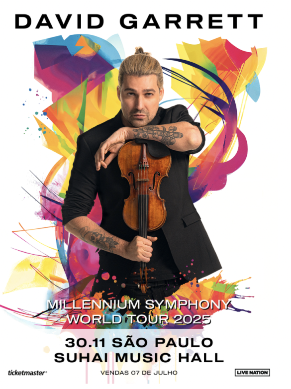 David Garrett anuncia show no Brasil