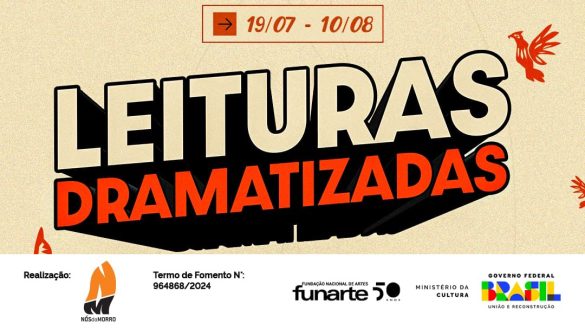 Grupo Nós do Morro promove Mostra de Leitura Dramatizada com entrada gratuita