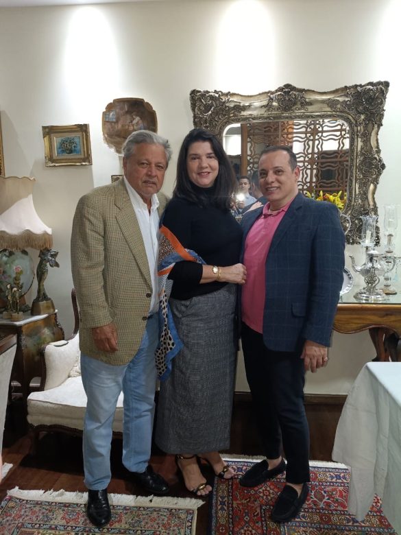 Aloysio e Joana Teixeira com Vinicius Fernandes