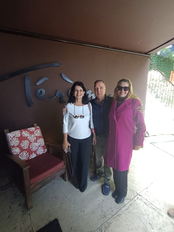 Dorys Daher com Bayard Boiteux e Viviane Fernandes