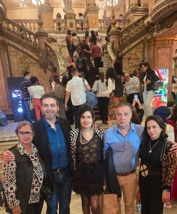 Cristina Lacerda ,Eric Herrero ,cantora Hanna ,Bayard Boiteux e Yvonne Bezerra de Mello