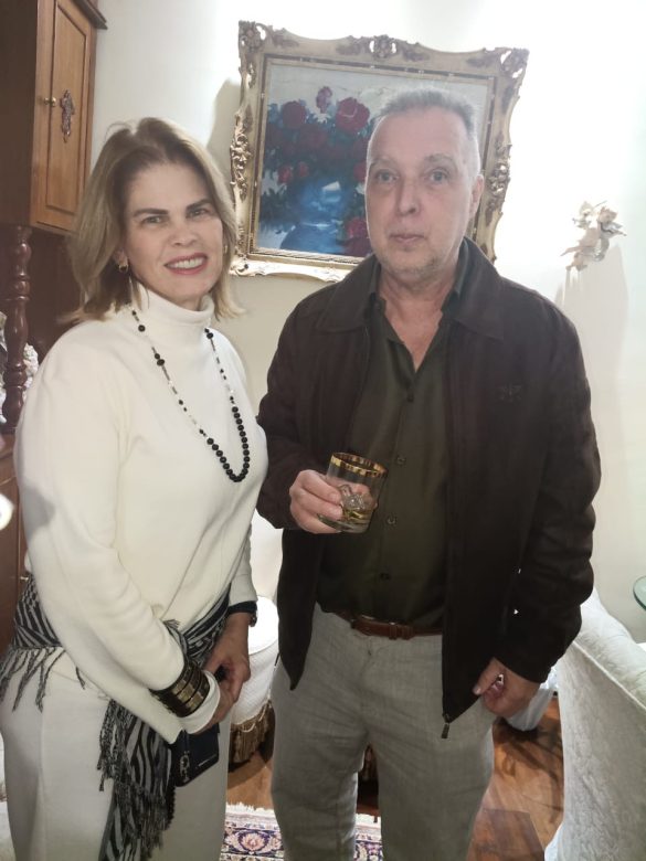 Verônica Magliano ,consulesa da República Dominicana e Bayard Boiteux