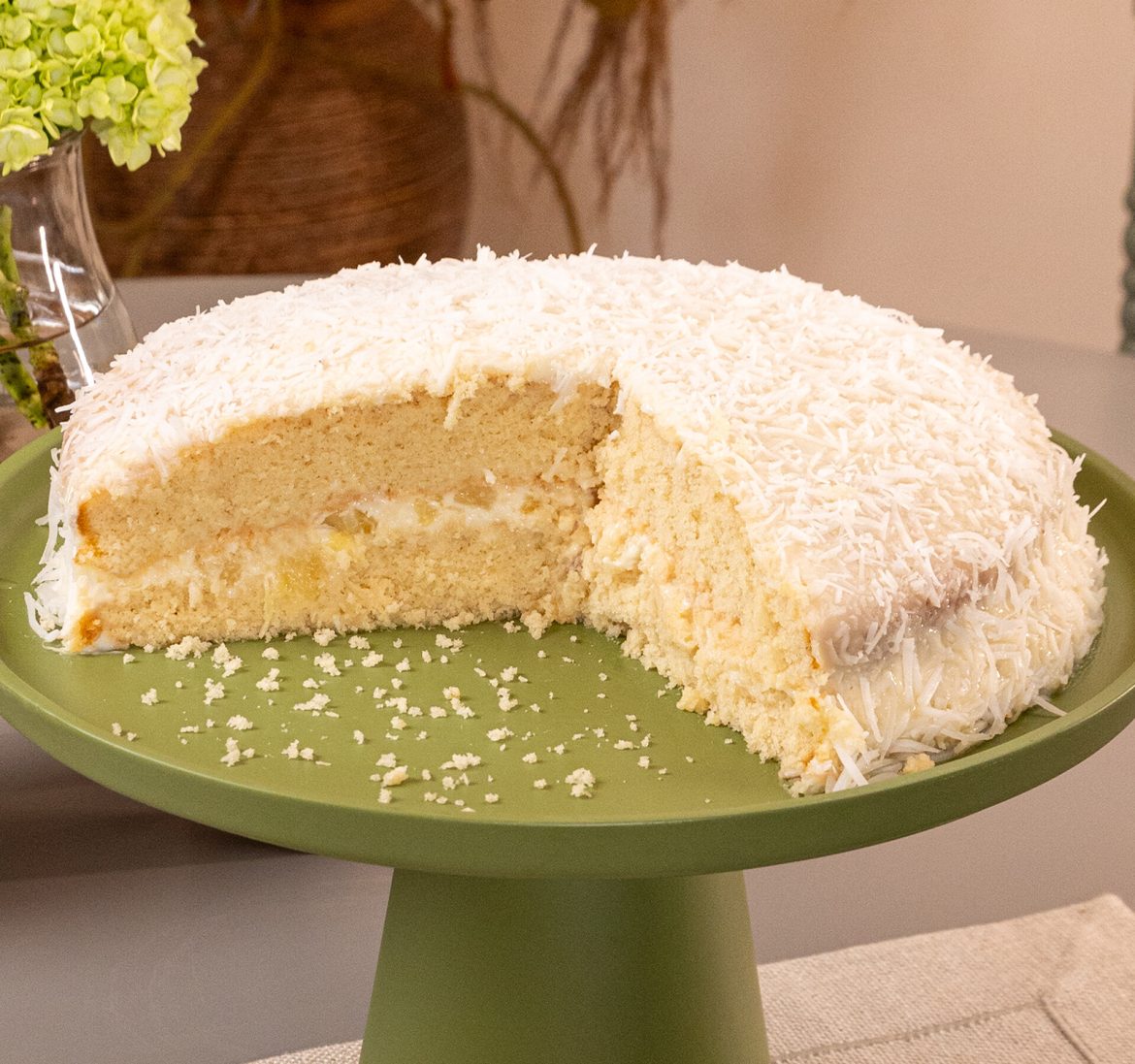 Casa de Bolos - Bolo Recheado Vó Sônia de Abacaxi - Foto: Tabata Barbosa