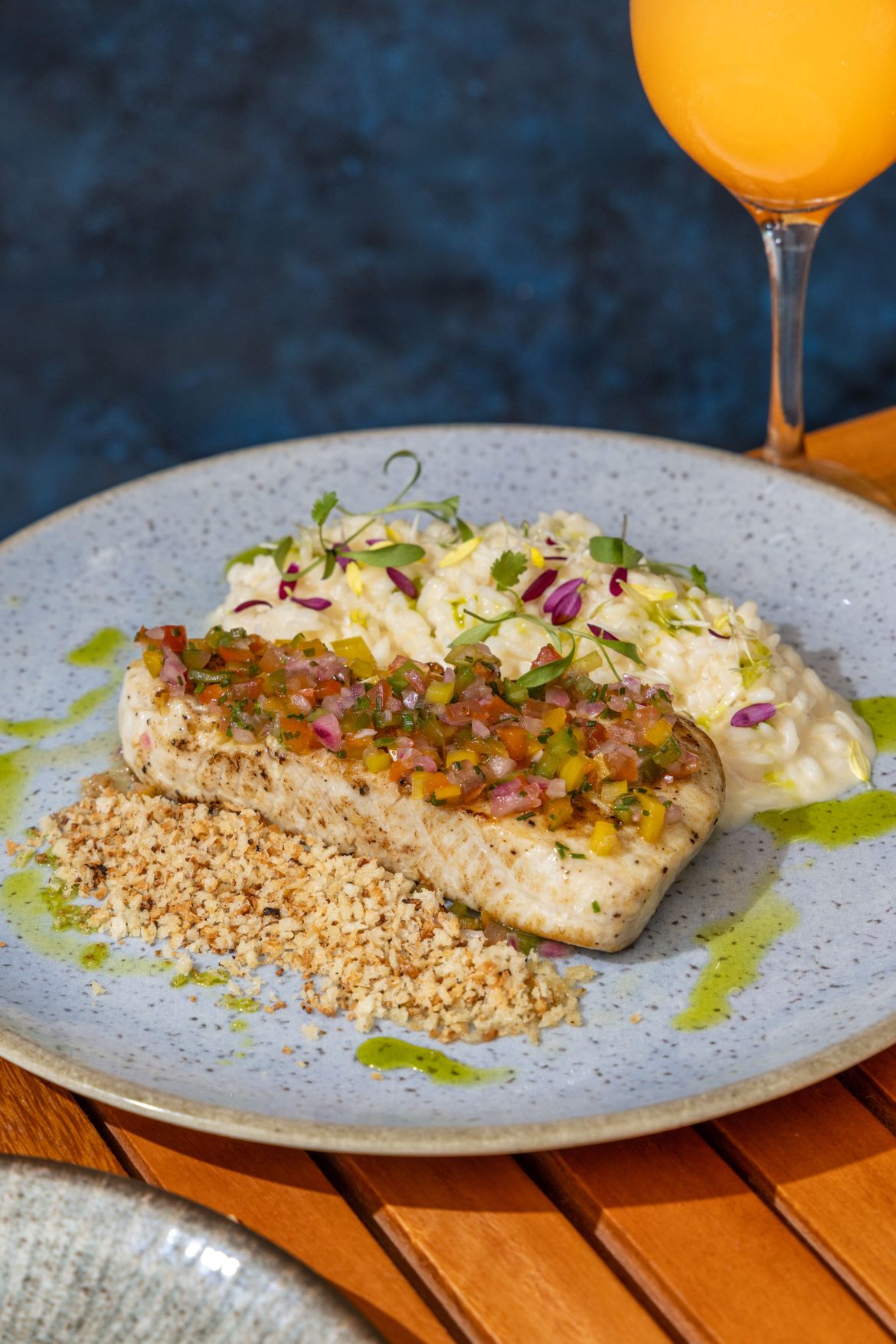 Peixe badejo com risoto de limão siciliano - Foto: Tomas Rangel