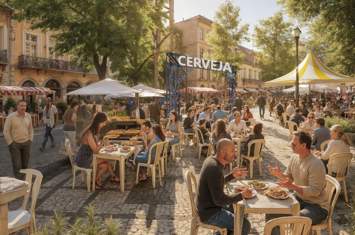 Perspectiva da Praça de Alimentação