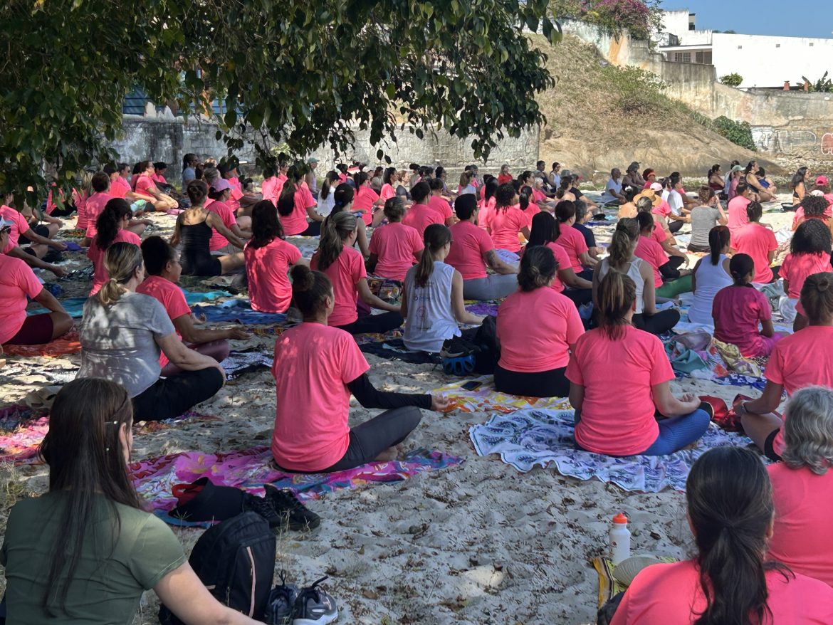 Aulão reuniu cerca de 300 pessoas na areia de Icaraí