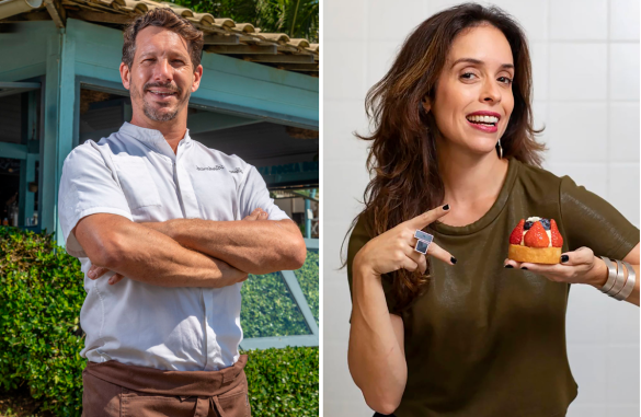 Chefs Gustavo Rinkevich (foto: Tomas Rangel) e Paula Prandini (Foto: Ana Branco_ - Ag. O Globo)