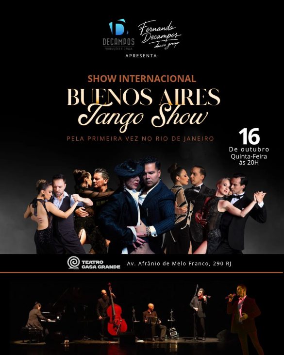 Buenos Aires Tango Show abre o Congresso Brasileiro de Tango no Rio