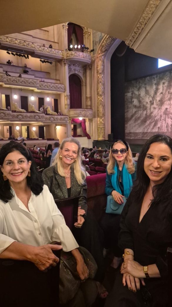 Dorys Daher ,Márcia Melchior ,Baronesa Diana Macedo e Sylvia Faillace