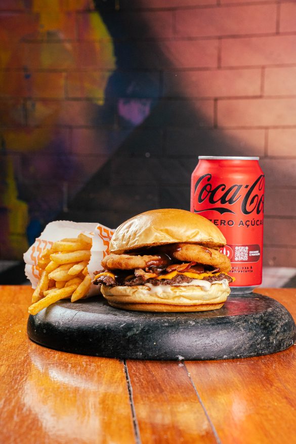 Combo Onion BBQ Burger - Usina Burger