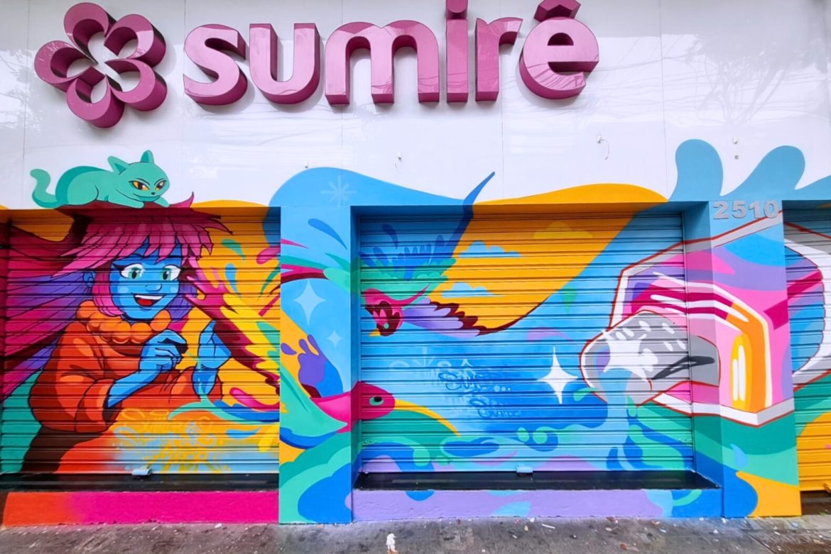 Sumirê valoriza arte urbana em nova fachada na Teodoro Sampaio