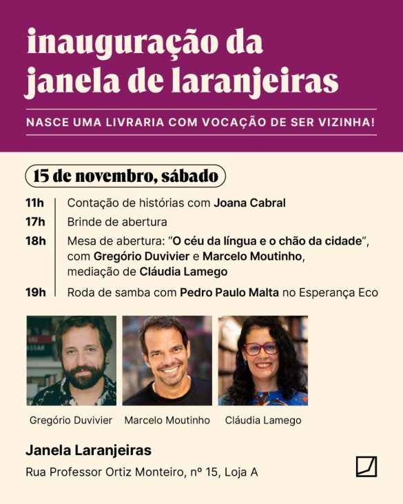 Janela Livraria abre sua terceira loja carioca e chega a Laranjeiras