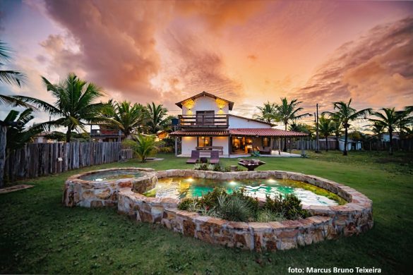 Villa Fulô entardecer em Caraíva (BA)