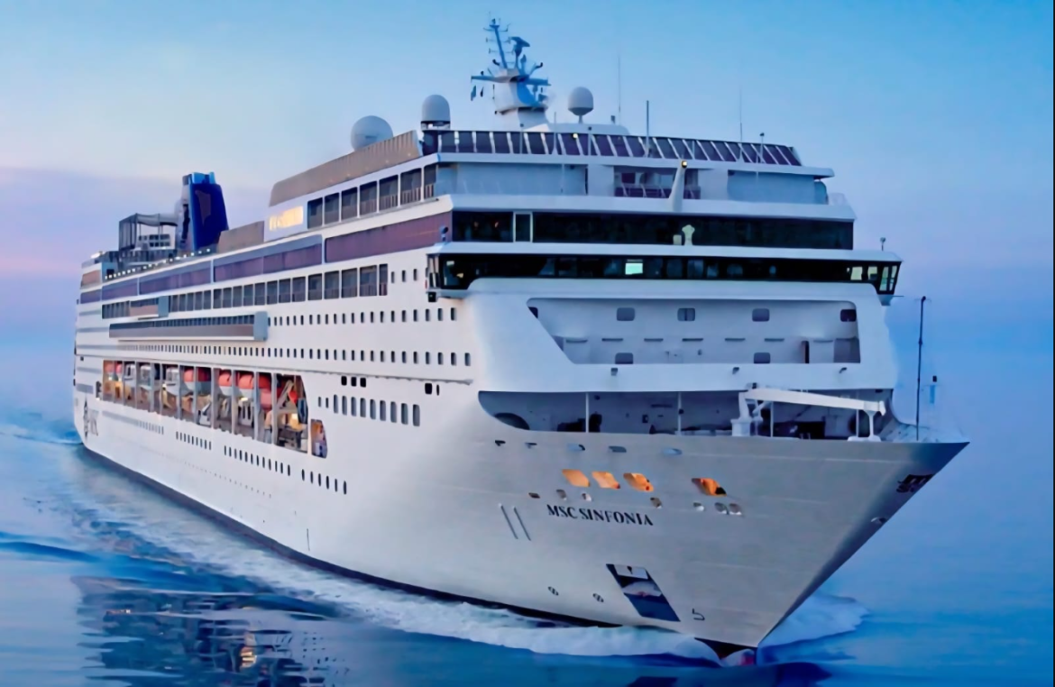 MSC Sinfonia. Foto: Divulgação ASCOM Pier Mauá