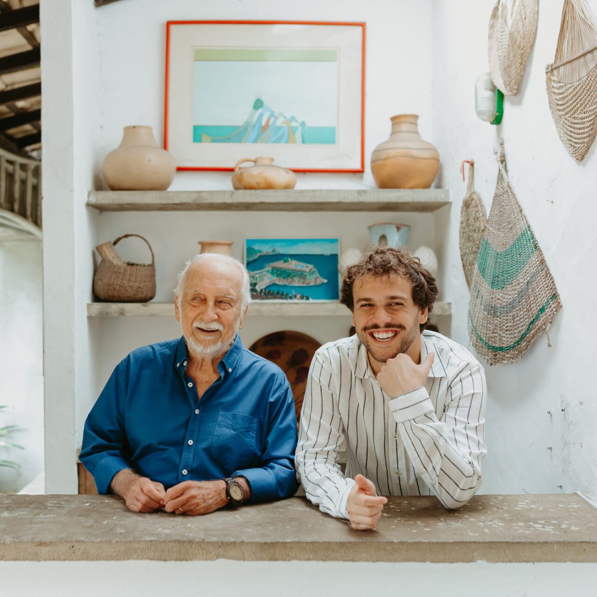 Roberto Menescal e Thel Bial - Foto: Fernanda Assis