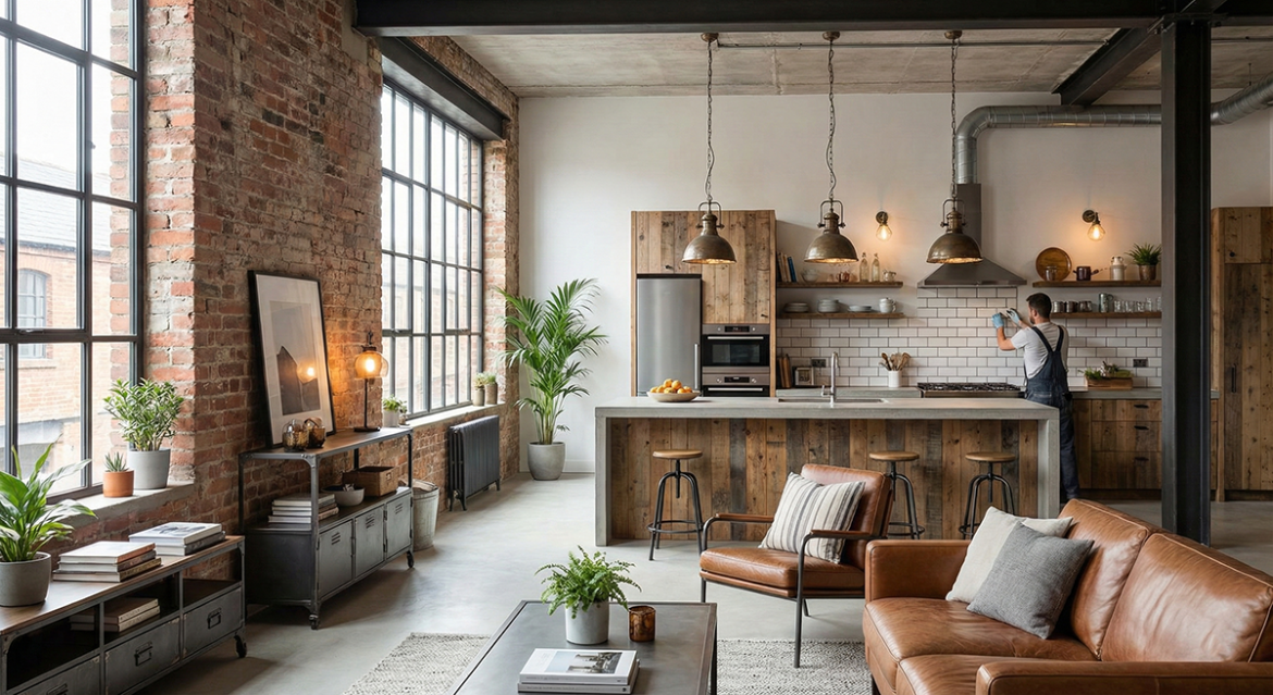 Transforme seu ambiente com charme industrial