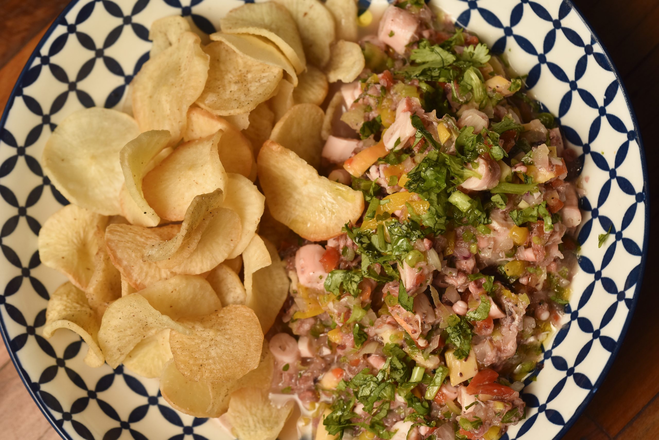 Vinagrete de Polvo - Caju Gastrobar - Foto: Bruno de Lima