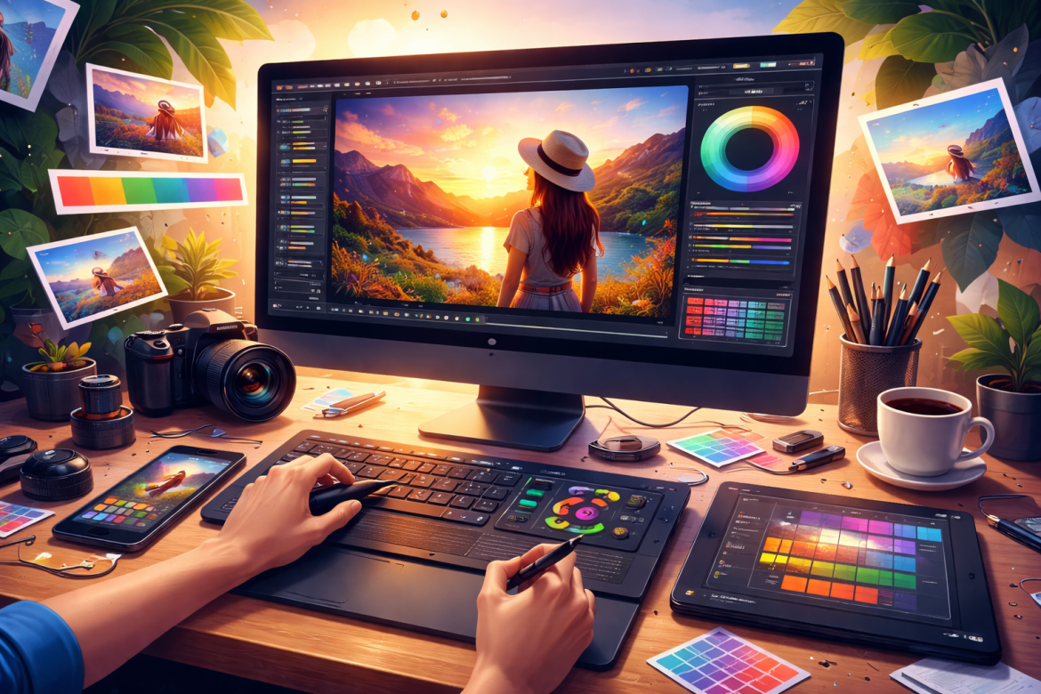 A arte da edição visual: Maximizando o impacto das suas fotos