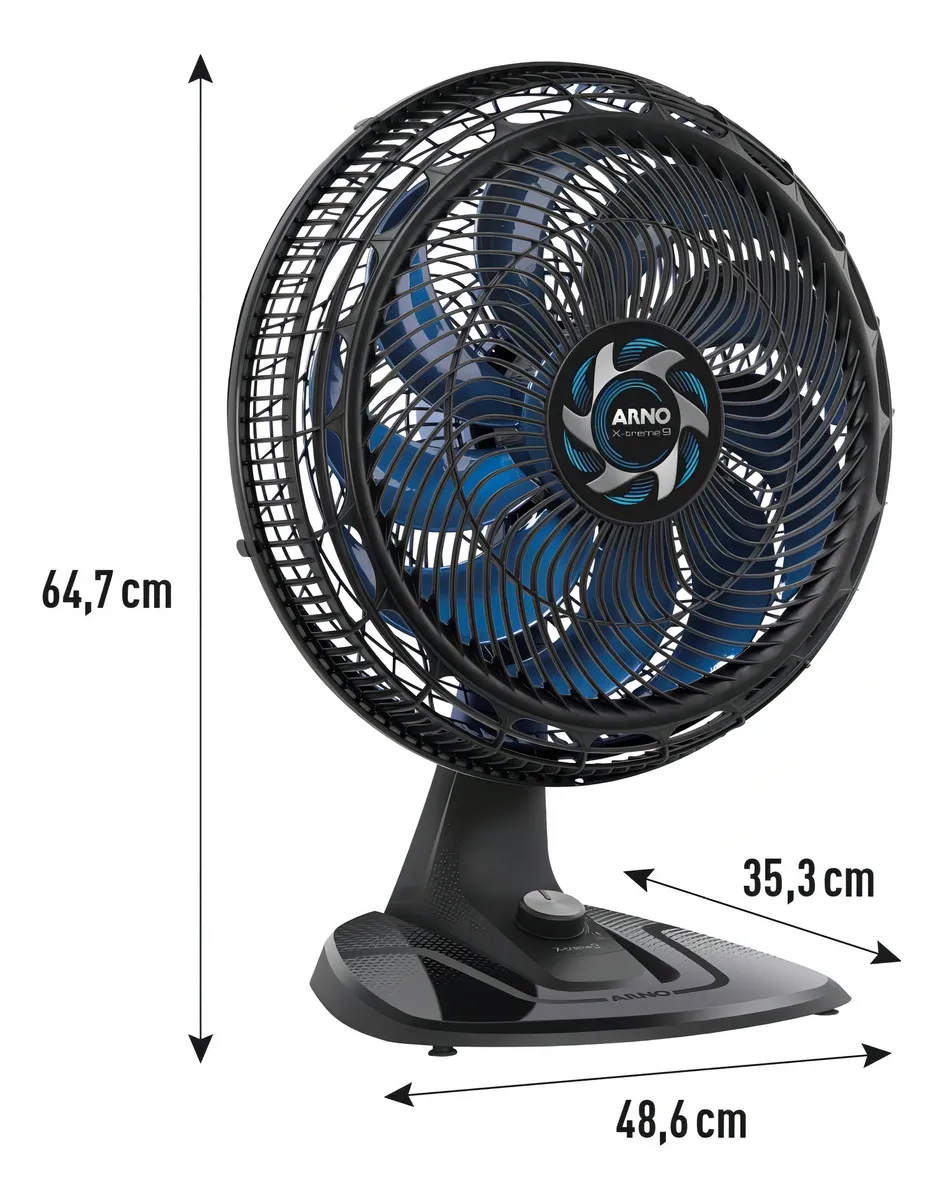 Ventilador Arno X-treme 9 Mesa 40cm Ve90 Ventilador Arno X-treme 9 Mesa 40cm Ve90