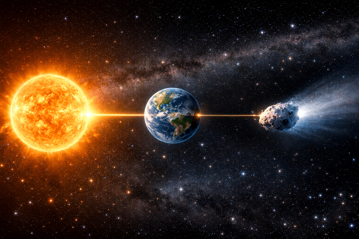 A chance única de ver o rastro de um cometa de outro sistema solar