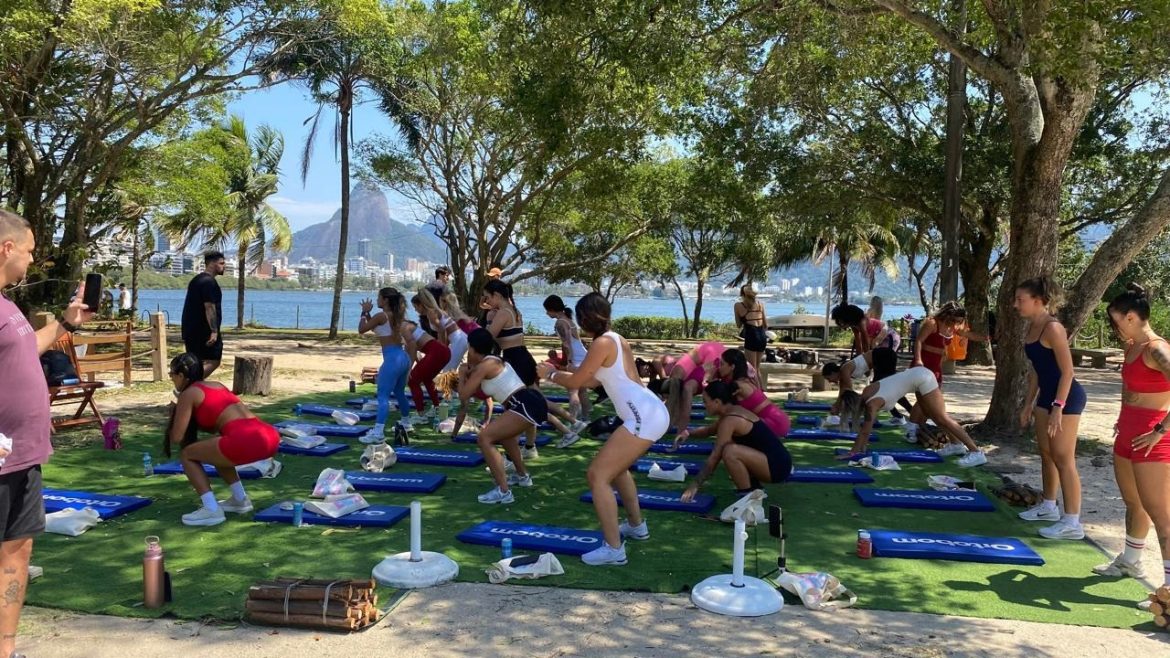 Atividade de treino ao ar livre