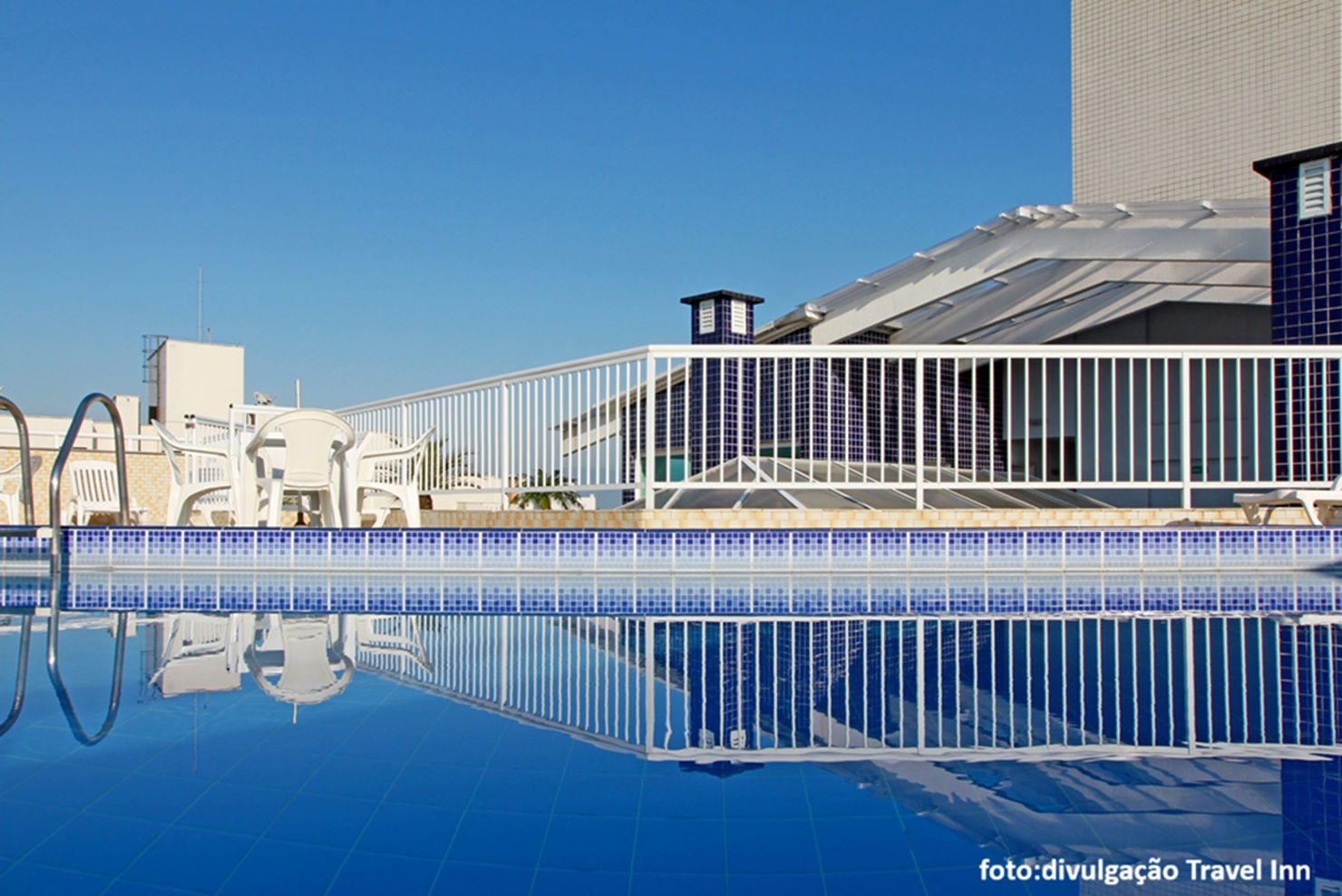 Piscina na cobertura Travel Inn Flats Riviera
