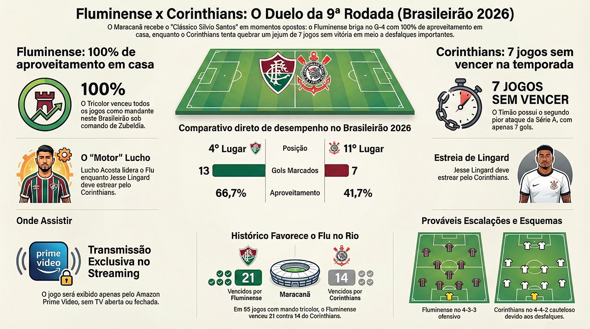 Fluminense x Corinthians: Flu invicto recebe Timão em crise no Maracanã 8 Fluminense x Corinthians