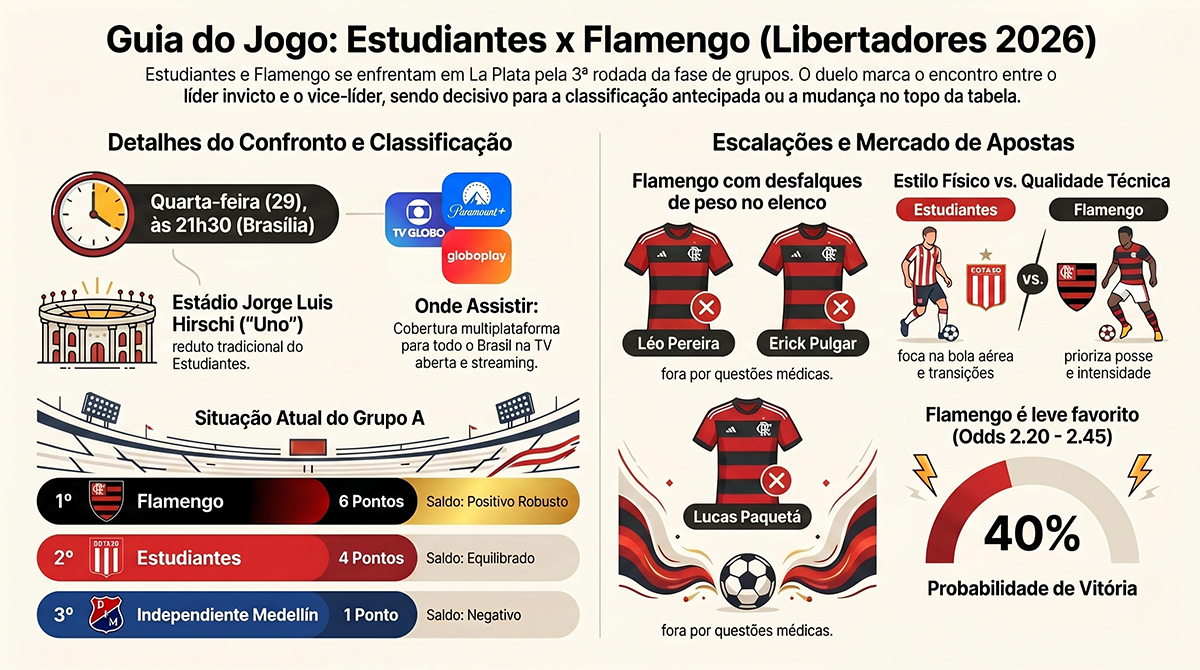 Estudiantes x Flamengo