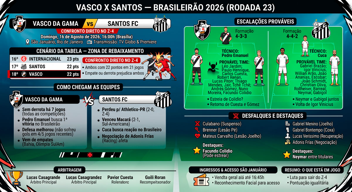 Vasco x Santos