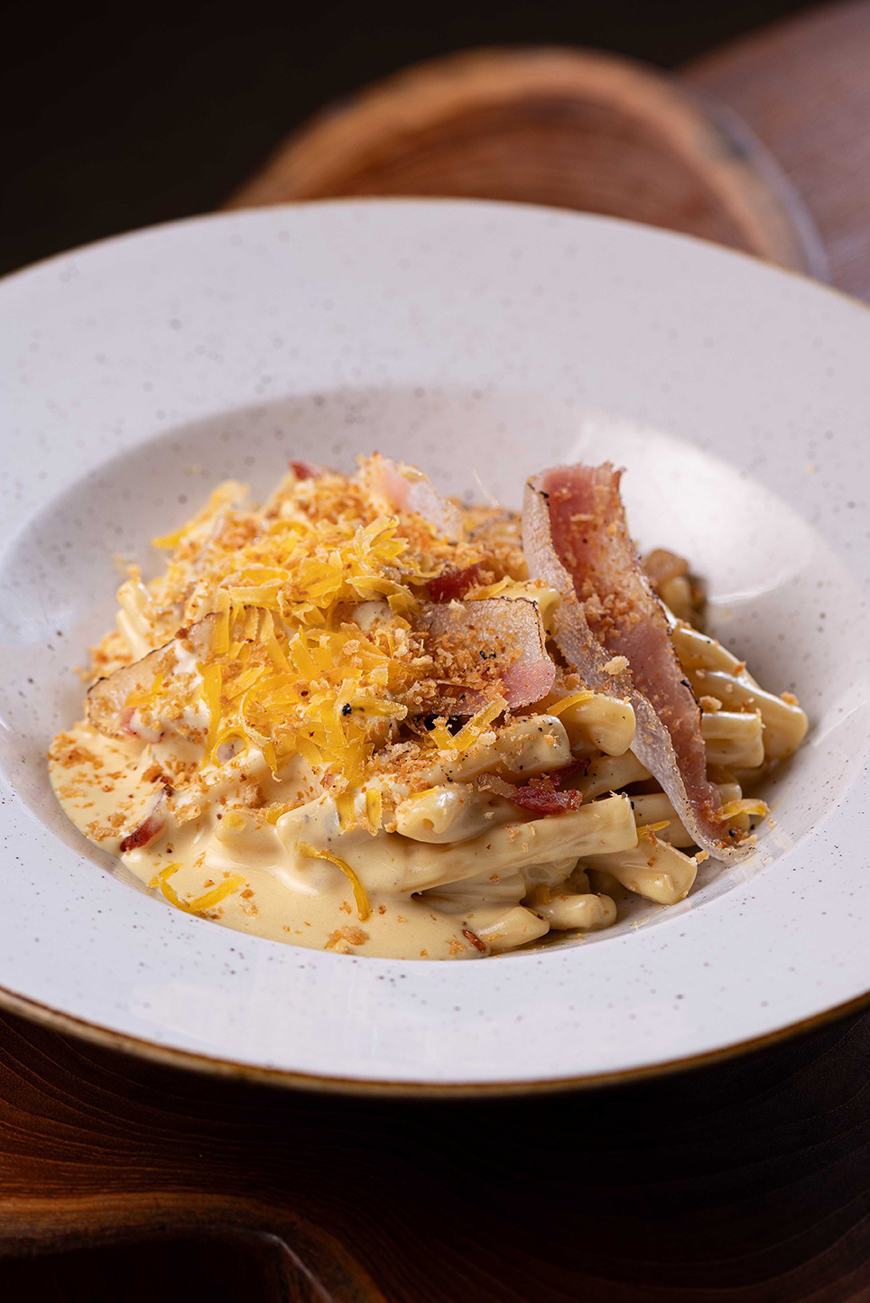 Casarecce à Carbonara – Foto: Lipe Borges Casarecce à Carbonara - Foto: Lipe Borges